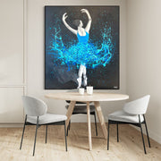 Limited Edition Print - Glow In The Dark Dance - Celebrate Freedom in Glow - Canvas BY Albert Levi Art