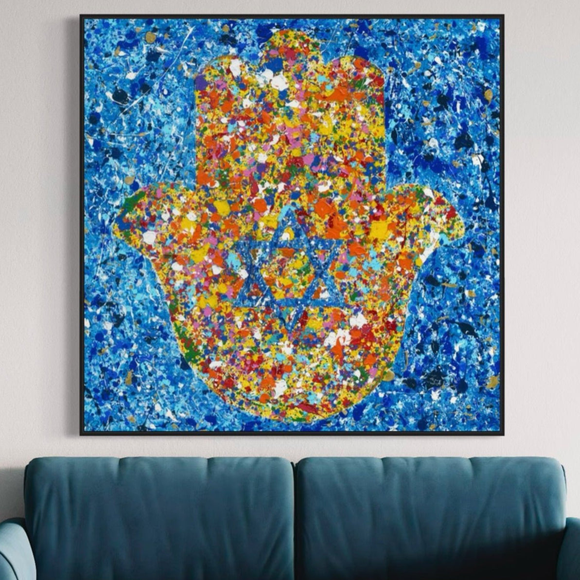 LIMITED EDITION PRINT - Hamsa - Canvas BY Albert Levi Art