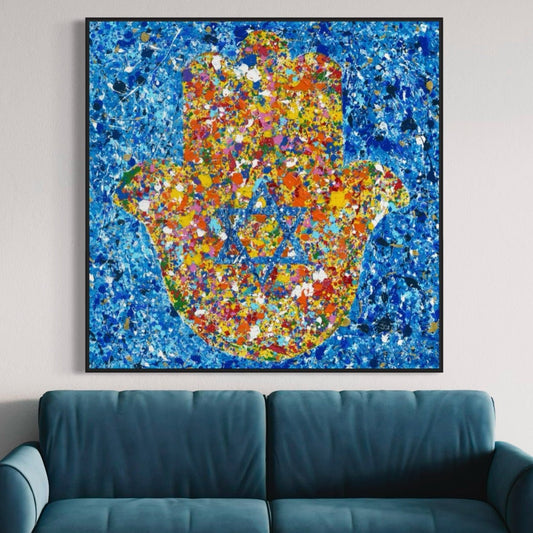 LIMITED EDITION PRINT - Hamsa - Canvas BY Albert Levi Art