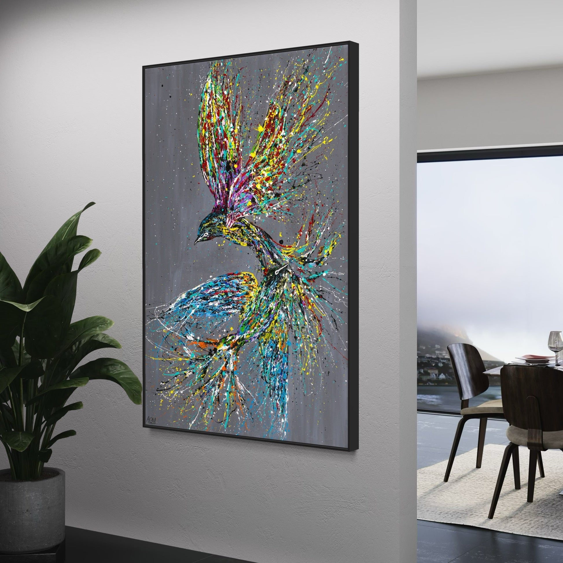 Limited Edition Print - Happiness - Canvas BY Albert Levi Art