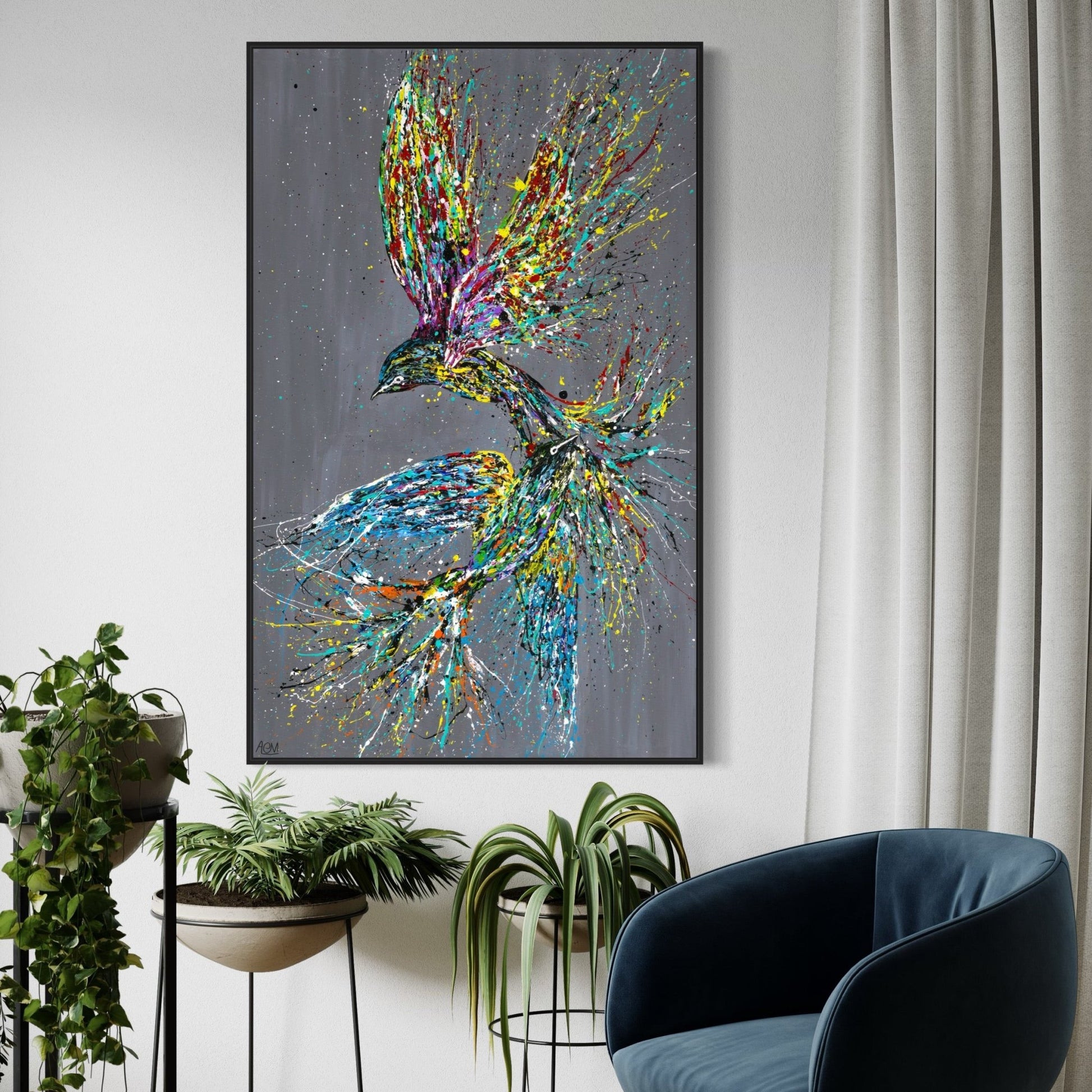 Limited Edition Print - Happiness - Canvas BY Albert Levi Art