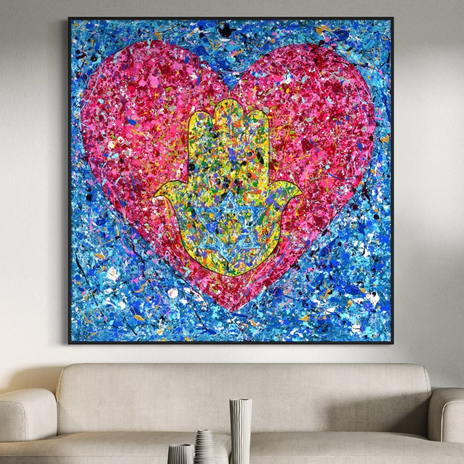 Colorful Canvas: "LIMITED EDITION PRINT - Heart of Protection" by Albert Levi Art