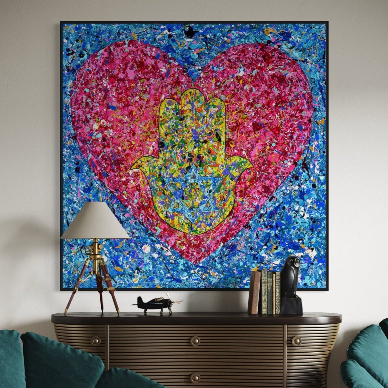 Colorful Canvas: "LIMITED EDITION PRINT - Heart of Protection" by Albert Levi Art