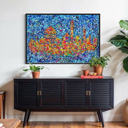 Colorful Canvas: "Limited Edition Print - Jerusalem - Home of My Heart" by Albert Levi Art