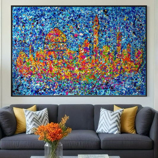 Colorful Canvas: "Limited Edition Print - Jerusalem - Home of My Heart" by Albert Levi Art