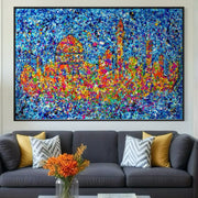 Colorful Canvas: "Limited Edition Print - Jerusalem - Home of My Heart" by Albert Levi Art