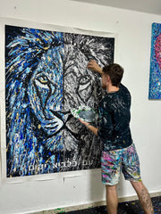 Colorful Canvas: "Limited Edition Print - Lion Of Judah" by Albert Levi Art