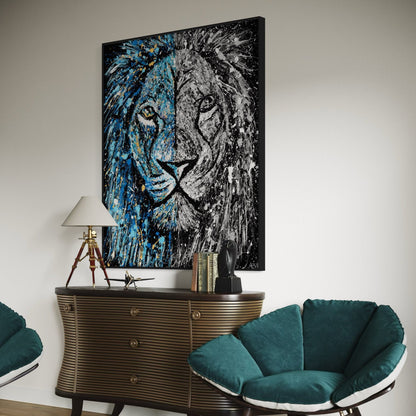Colorful Canvas: "Limited Edition Print - Lion Of Judah" by Albert Levi Art