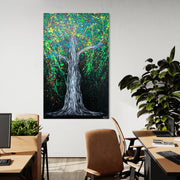 Limited Edition Print - Luminous Tree - Canvas BY Albert Levi Art