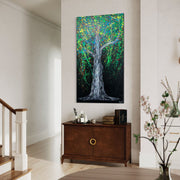 Limited Edition Print - Luminous Tree - Canvas BY Albert Levi Art
