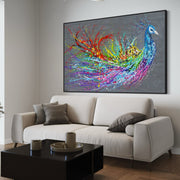 LIMITED EDITION PRINT - Magic Peacock - Canvas BY Albert Levi Art