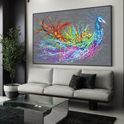 LIMITED EDITION PRINT - Magic Peacock - Canvas BY Albert Levi Art