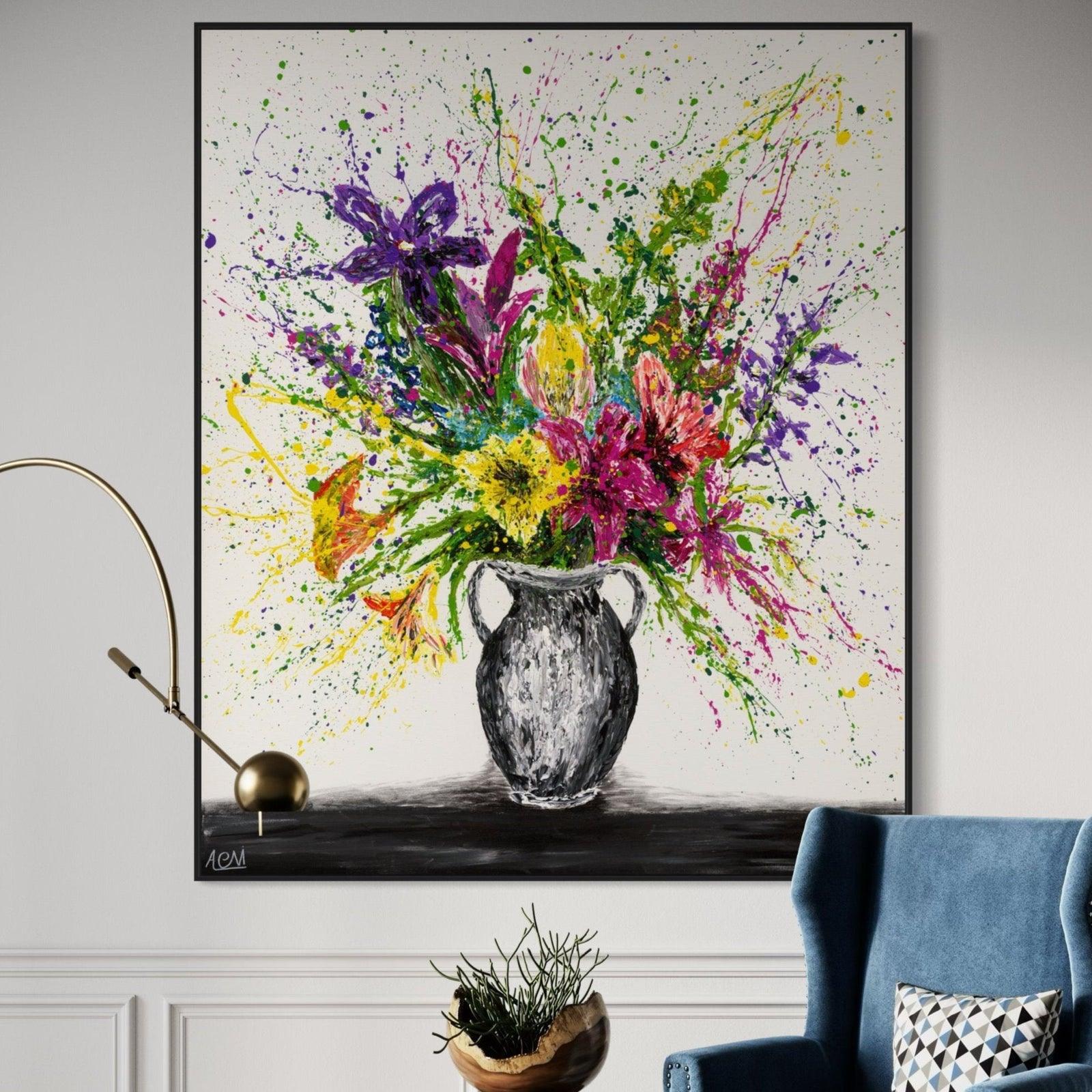 Limited Edition Print - My Bouquet - Canvas BY Albert Levi Art