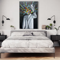 LIMITED EDITION PRINT - MY HEAD EXPLODED - Canvas BY Albert Levi Art