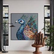 LIMITED EDITION PRINT - noble peacock - Canvas BY Albert Levi Art
