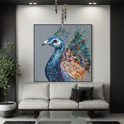 LIMITED EDITION PRINT - noble peacock - Canvas BY Albert Levi Art