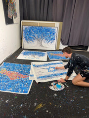 Limited Edition Print - Our connection - Canvas BY Albert Levi Art