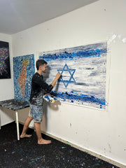 Colorful Canvas: "Limited Edition Print - Our connection" by Albert Levi Art