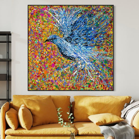 Colorful Canvas: "LIMITED EDITION PRINT - Peace Will Return" by Albert Levi Art