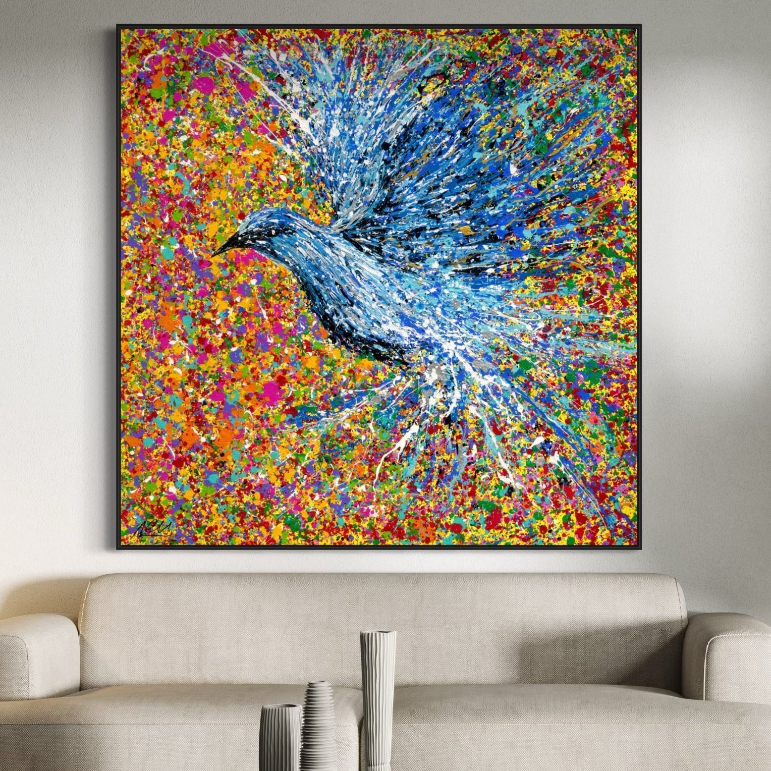 Colorful Canvas: "LIMITED EDITION PRINT - Peace Will Return" by Albert Levi Art