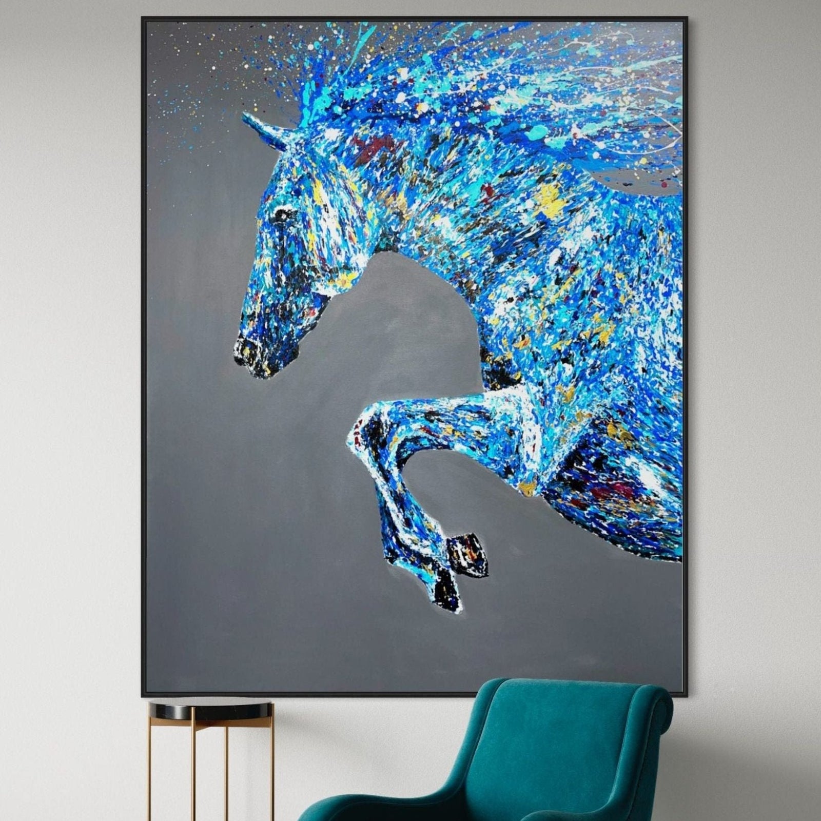 LIMITED EDITION PRINT - Powerfull Stride - Canvas BY Albert Levi Art