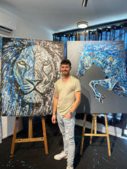 LIMITED EDITION PRINT - Powerfull Stride - Canvas BY Albert Levi Art