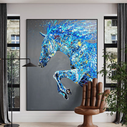 LIMITED EDITION PRINT - Powerfull Stride - Canvas BY Albert Levi Art