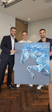 LIMITED EDITION PRINT - Powerfull Stride - Canvas BY Albert Levi Art