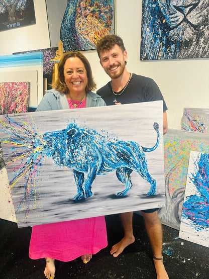 LIMITED EDITION PRINT - Roar of Strength - Canvas BY Albert Levi Art