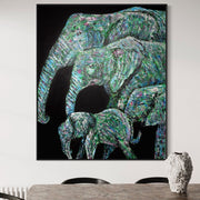 Limited Edition Print - Strong Family - Canvas BY Albert Levi Art