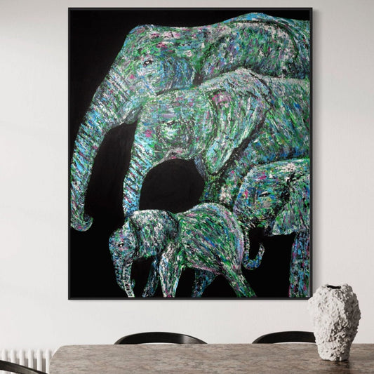 Limited Edition Print - Strong Family - Canvas BY Albert Levi Art