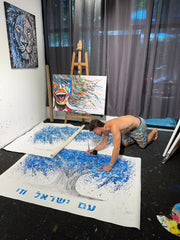 Limited Edition Print - TOGETHER WE WILL WIN - Canvas BY Albert Levi Art