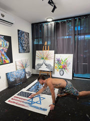 Limited Edition Print - TOGETHER WE WILL WIN - Canvas BY Albert Levi Art