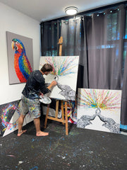 Limited Edition Print - TOGETHER WE WILL WIN - Canvas BY Albert Levi Art