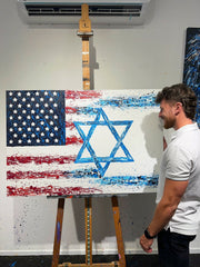 Limited Edition Print - TOGETHER WE WILL WIN - Canvas BY Albert Levi Art