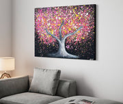 LIMITED EDITION PRINT - Tree of happines - Pink Magic - Canvas BY Albert Levi Art