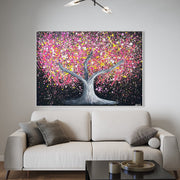 Limited Edition Print - Tree of happines - Pink Magic - Canvas BY Albert Levi Art