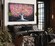 LIMITED EDITION PRINT - Tree of happines - Pink Magic - Canvas BY Albert Levi Art