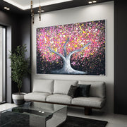 Limited Edition Print - Tree of happines - Pink Magic - Canvas BY Albert Levi Art
