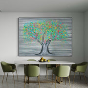 Limited Edition Print - Tree Of Happiness - Colorful Fruits - Canvas BY Albert Levi Art