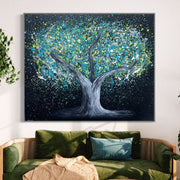 LIMITED EDITION PRINT - Tree of Heppines - Glow in The Dark - Canvas BY Albert Levi Art