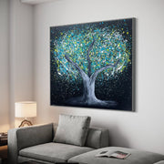 LIMITED EDITION PRINT - Tree of Heppines - Glow in The Dark - Canvas BY Albert Levi Art