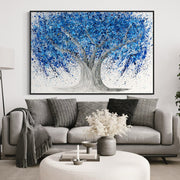 LIMITED EDITION PRINT - Tree of Life - Blue Life - Canvas BY Albert Levi Art
