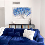 LIMITED EDITION PRINT - Tree of Life - Blue Life - Canvas BY Albert Levi Art