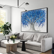 LIMITED EDITION PRINT - Tree of Life - Blue Life - Canvas BY Albert Levi Art
