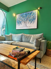 LIMITED EDITION PRINT - Tree of Life - Blue Life - Canvas BY Albert Levi Art