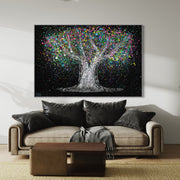Limited Edition Print - Tree Of Life - Colorful Dream - Canvas BY Albert Levi Art