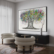 Limited Edition Print - Tree Of Life - Colorful Life - Canvas BY Albert Levi Art