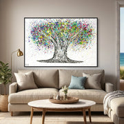 Limited Edition Print - Tree Of Life - Colorful Life - Canvas BY Albert Levi Art