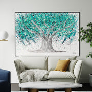 Limited Edition Print - TREE OF LIFE - Turquoise Tranquility - Canvas BY Albert Levi Art